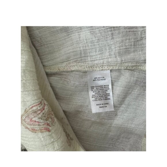 Wonderly Indian Block Print Blouse size Large - Picture 6 of 6